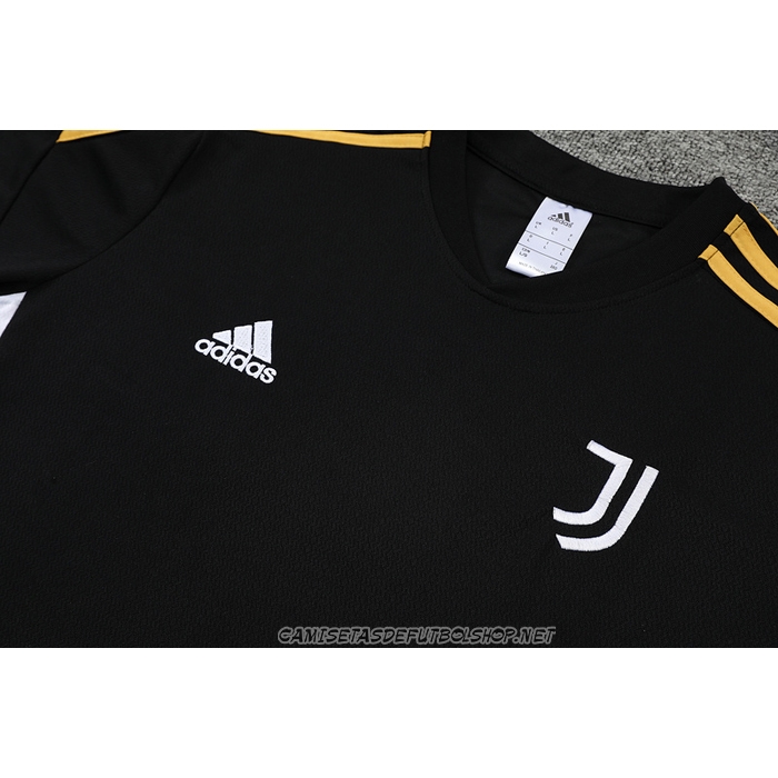 Chandal del Juventus 22-23 Manga Corta Negro - Pantalon Corto